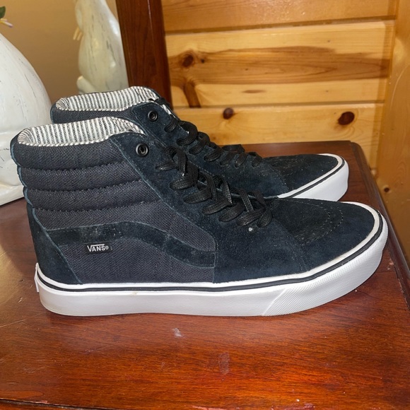 Black high top vans mens 9.5 - Picture 1 of 4